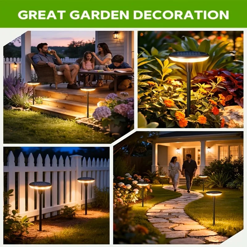 KPSTEK Solar Powered Pathway Lights Outdoor Garden Swaying Waterproof