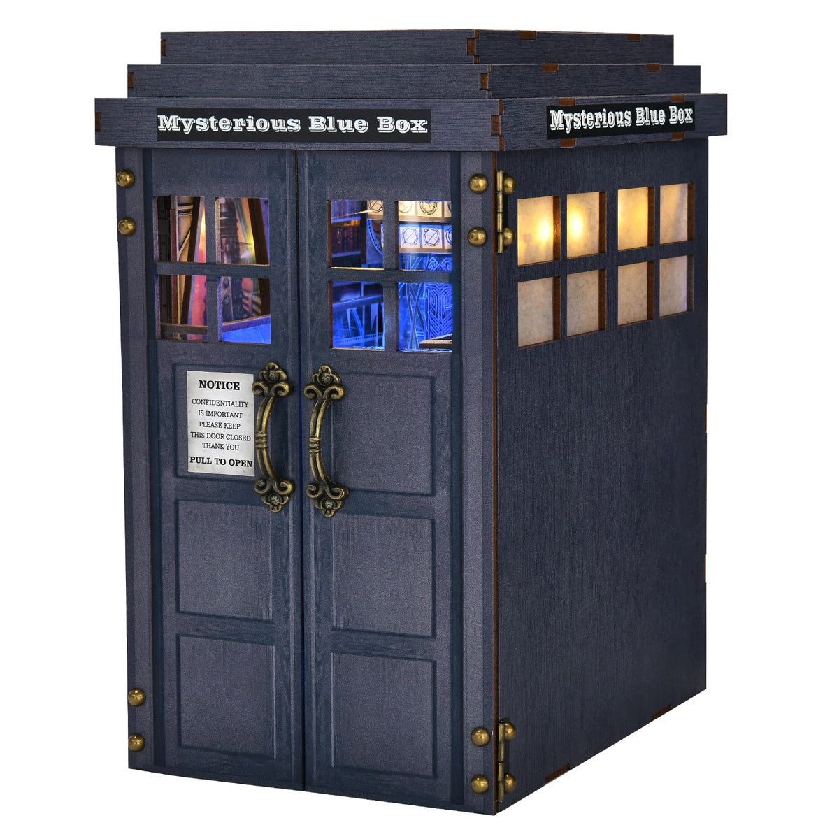 Aslowsnail Mysterious Telephone Booth Book Nook Kit Wooden DIY Puzzle