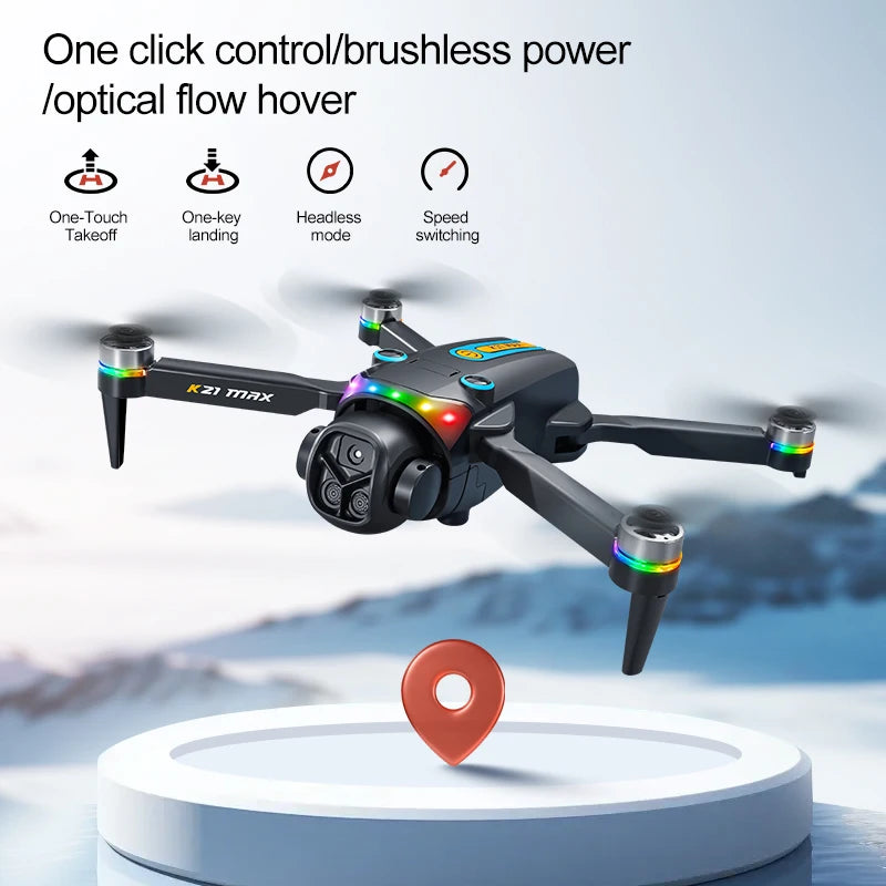 Evanovm K21Max Drone Includes Integrated Screen And Reliable Auto Return