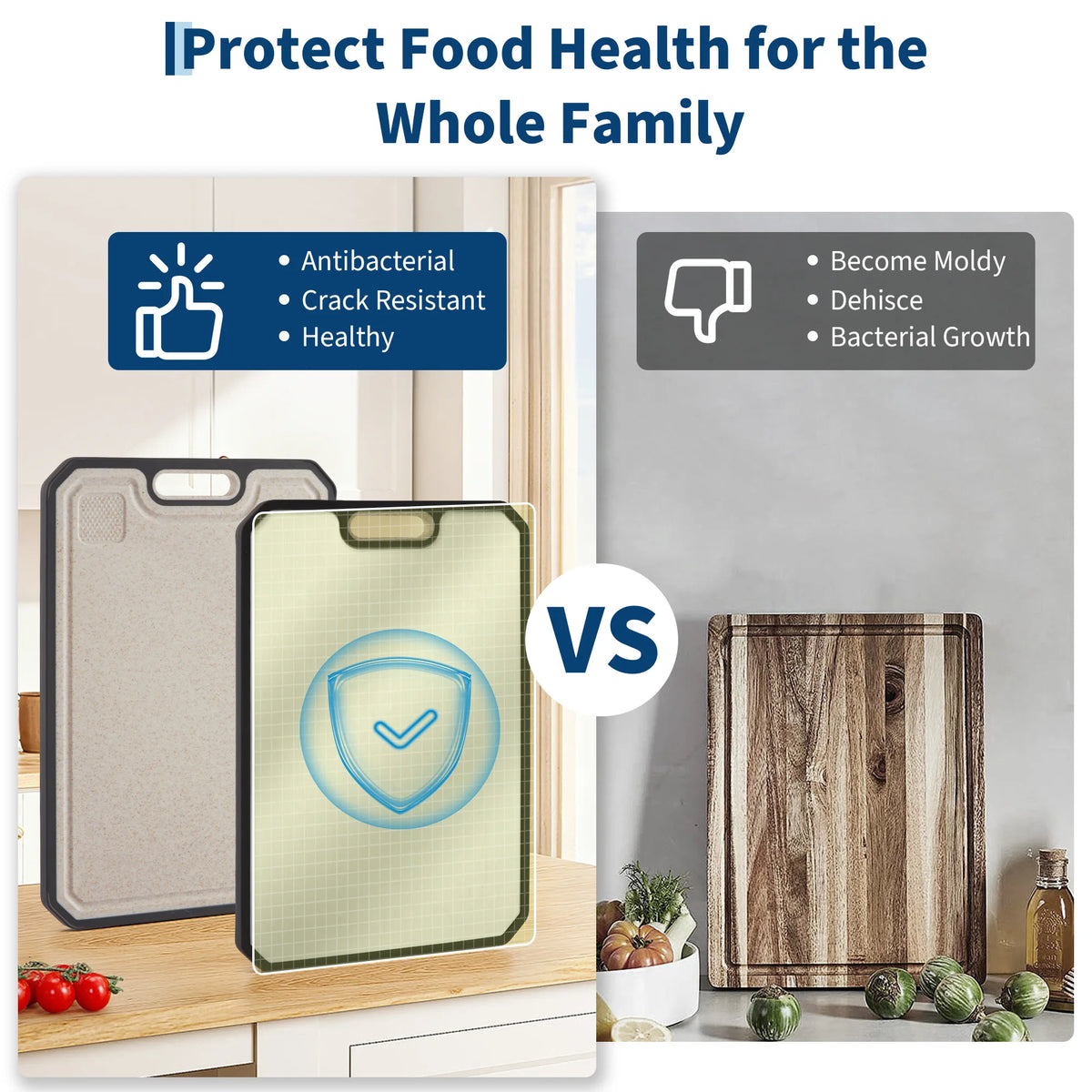 Double Sided Stainless Steel Cutting Board For Meat And Vegetables
