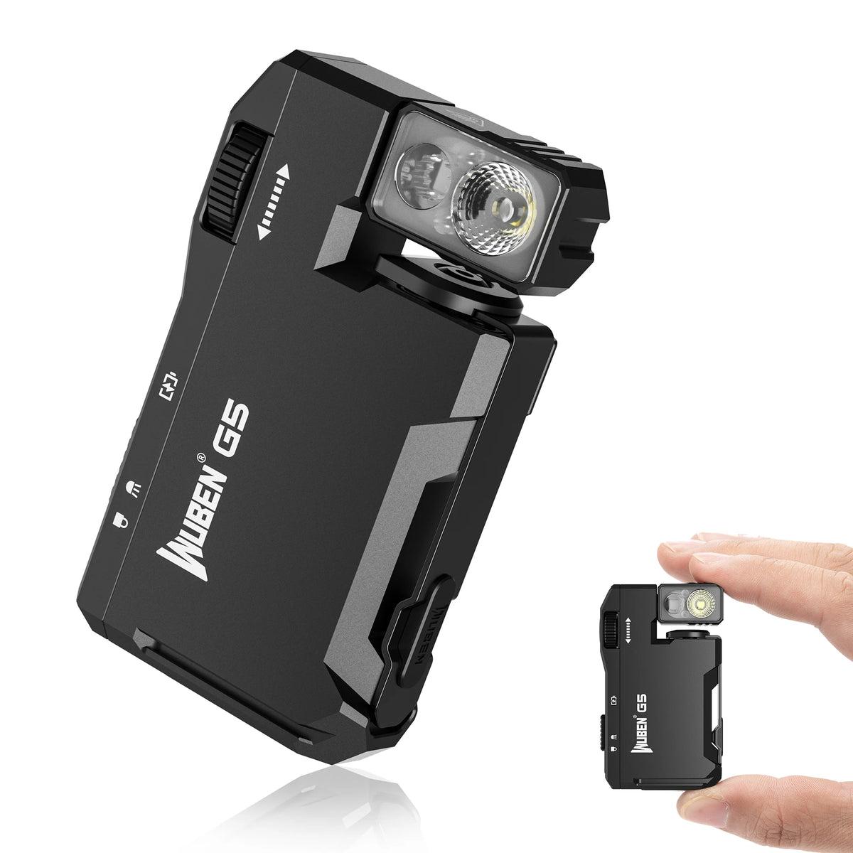 WUBEN Magnetic Rechargeable LED Flashlight With USB C Keychain