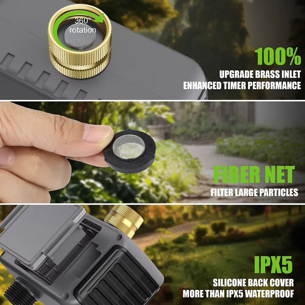 Insoma Wifi Direct Automatic Water Timer Garden Irrigation Dual Hose