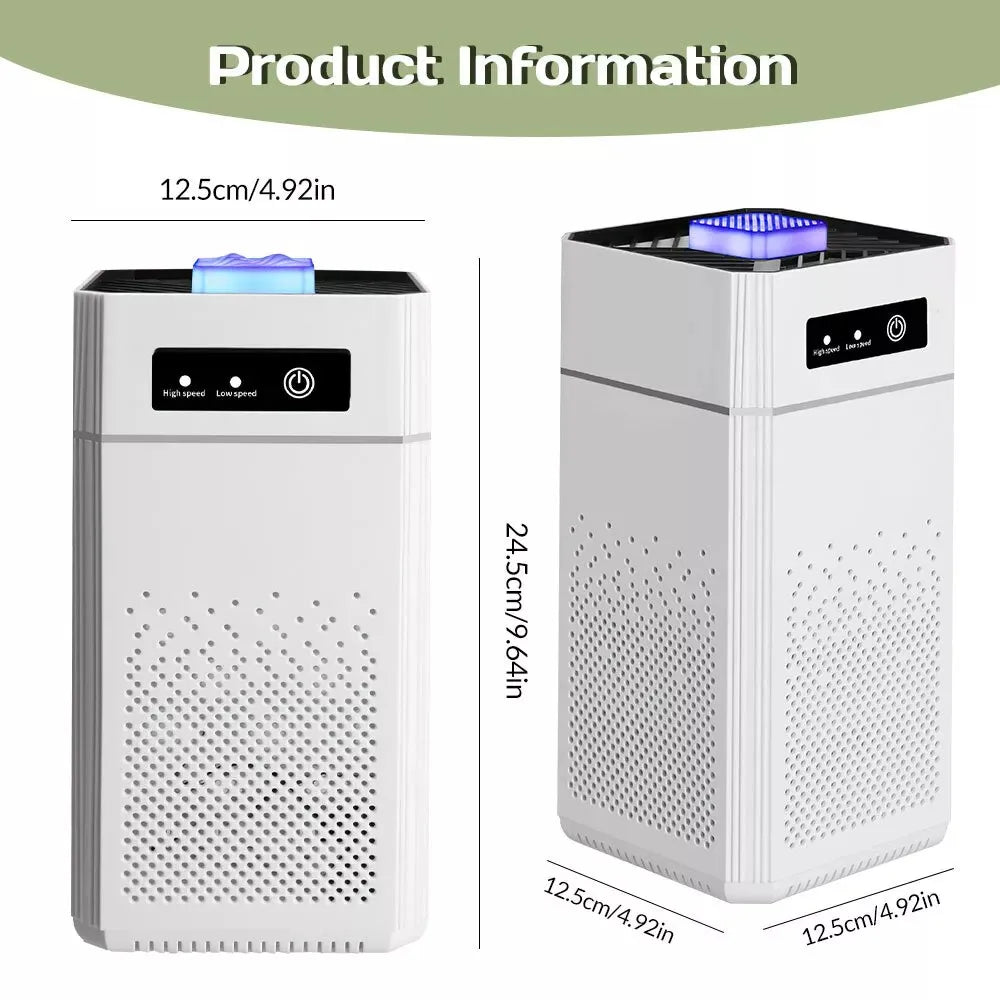 HEPA Air Purifier For Home Large Room Dust Smoke Odor Cleaner