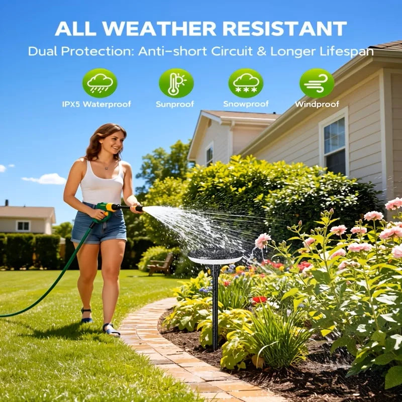KPSTEK Solar Powered Pathway Lights Outdoor Garden Swaying Waterproof