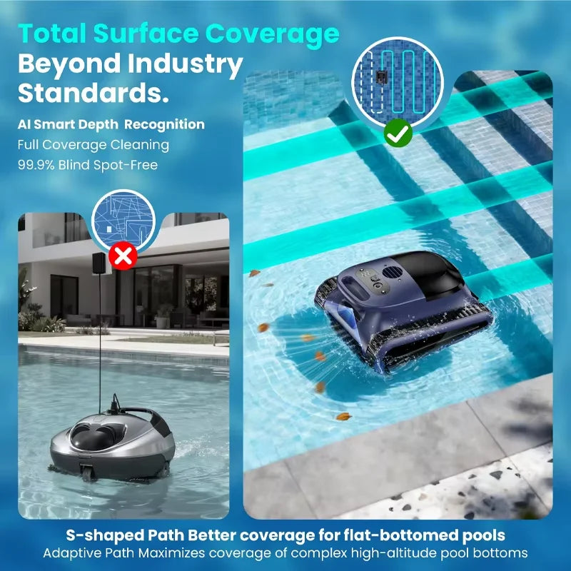 Seauto Crab Pro Cordless Robotic Pool Cleaner For Inground Pools