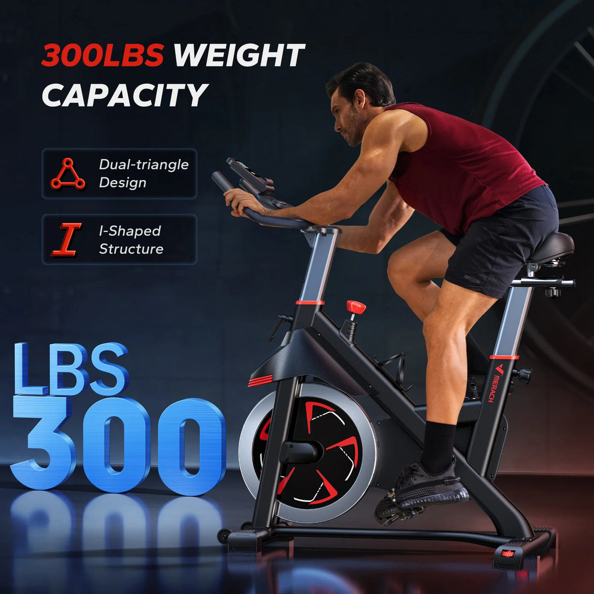 MERACH Indoor Cycling Exercise Bike Featuring Magnetic Resistance And App