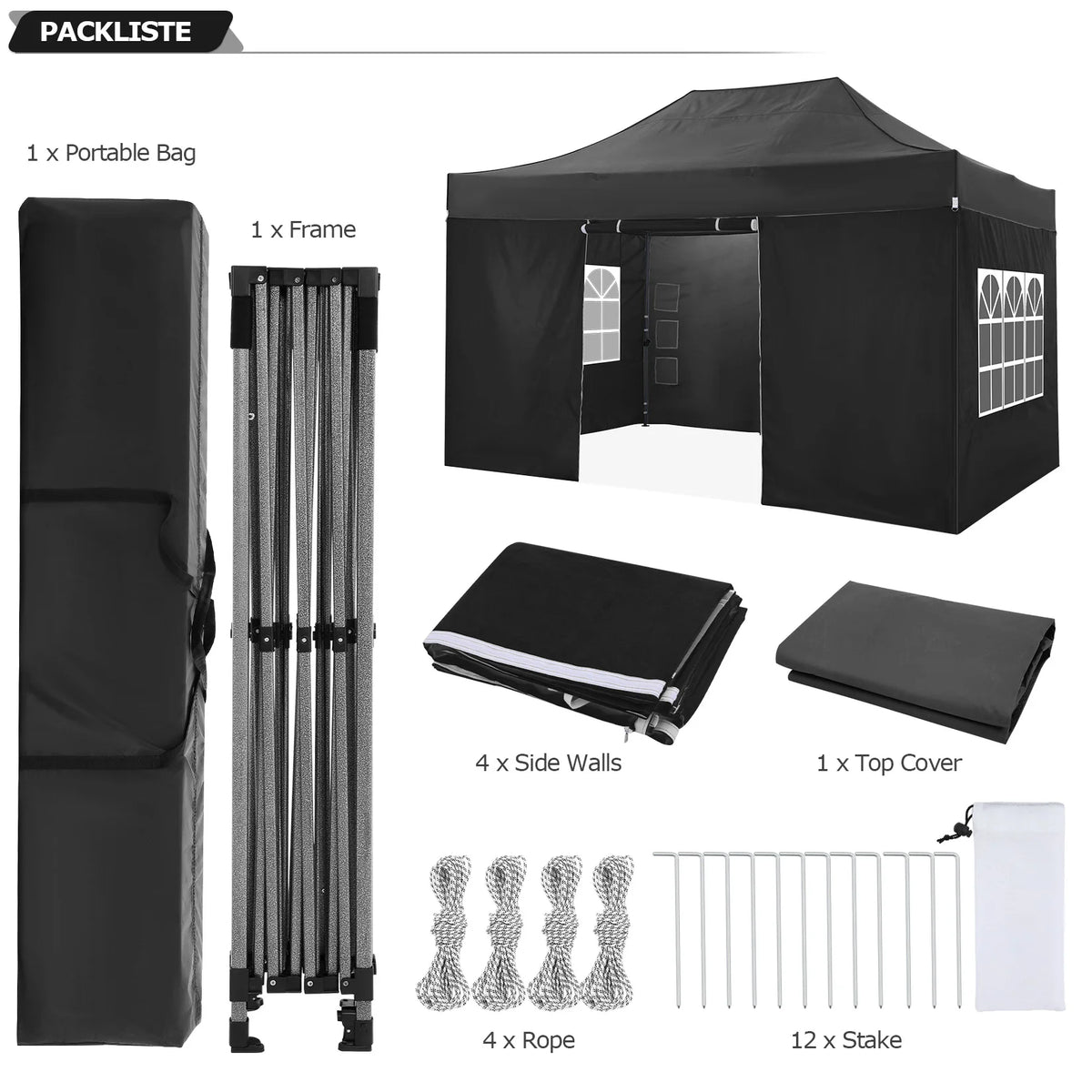 Cobizi Heavy Duty Portable Commercial Outdoor Canopy Tent