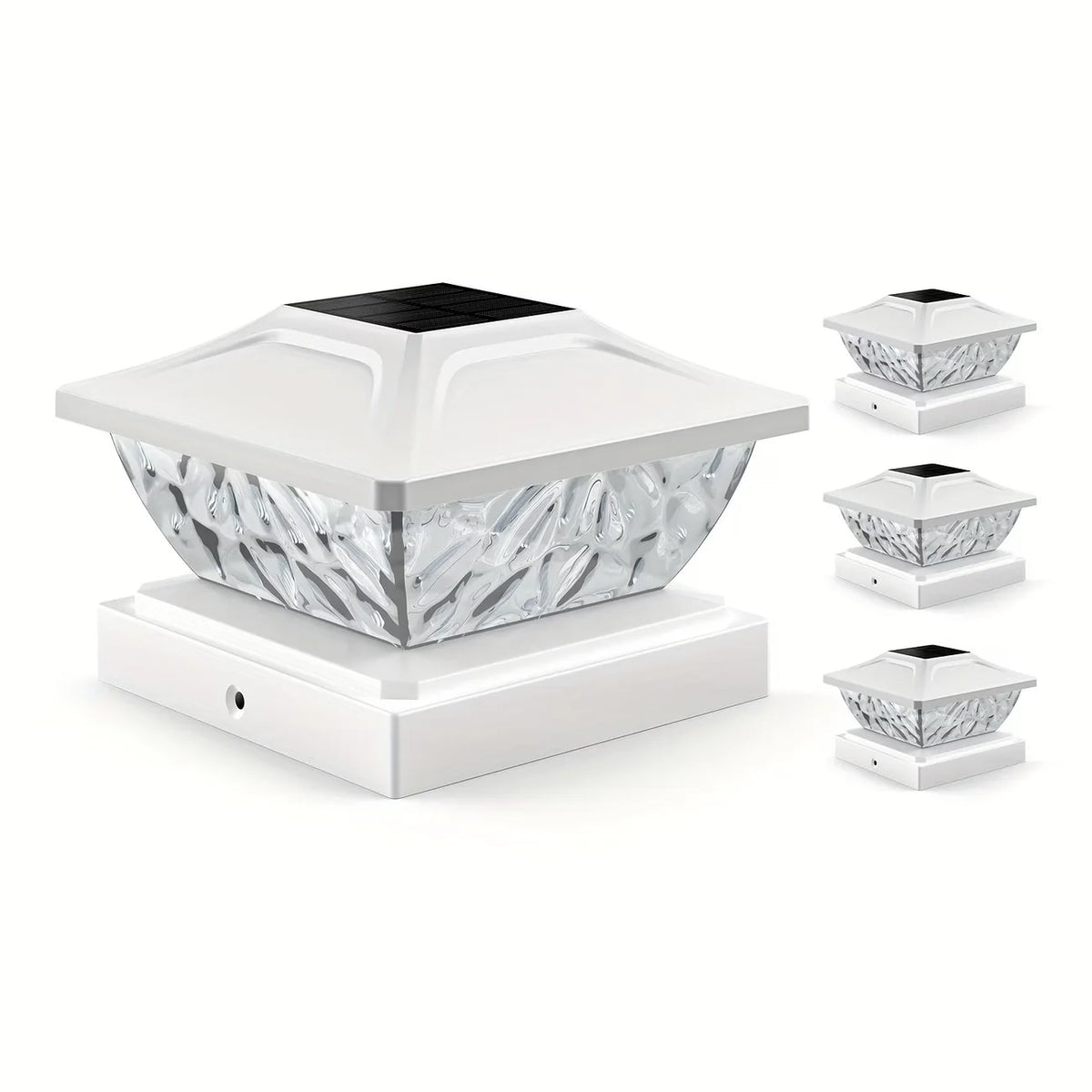 Kpstek Solar Led Garden Fence Post Light Outdoor Waterproof