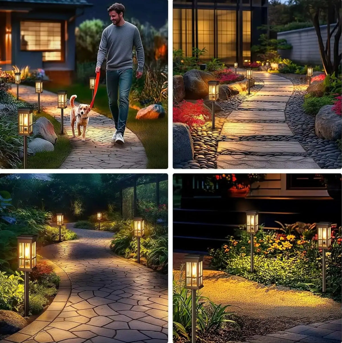 Outdoor Led Pathway Lights Waterproof Landscape Walkway Garden Illumination