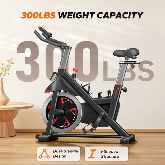 MERACH Indoor Cycling Exercise Bike Featuring Magnetic Resistance And App