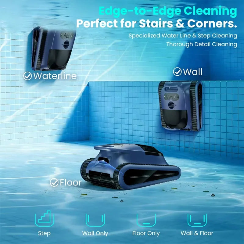 Seauto Crab Pro Cordless Robotic Pool Cleaner For Inground Pools
