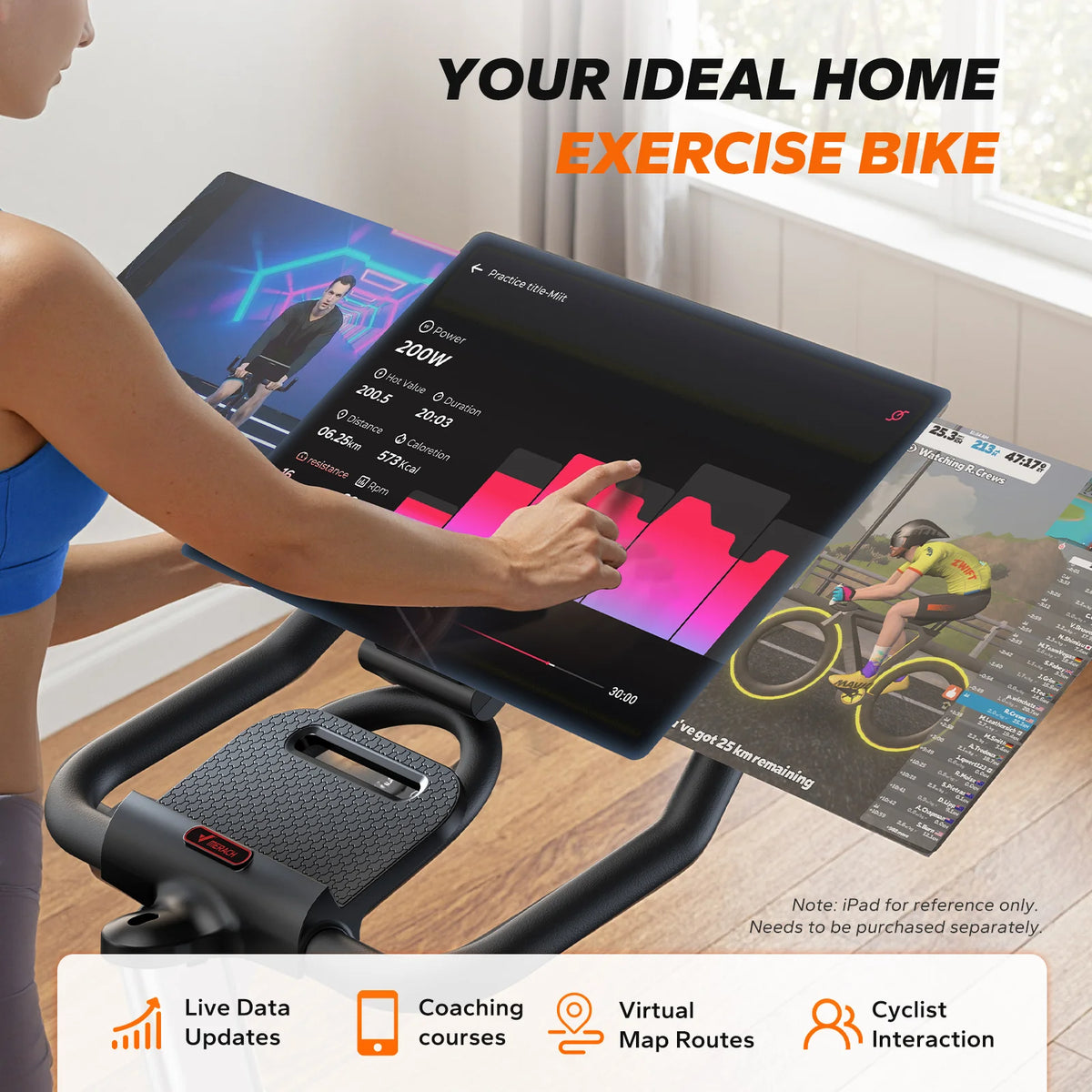 MERACH Indoor Cycling Exercise Bike Featuring Magnetic Resistance And App