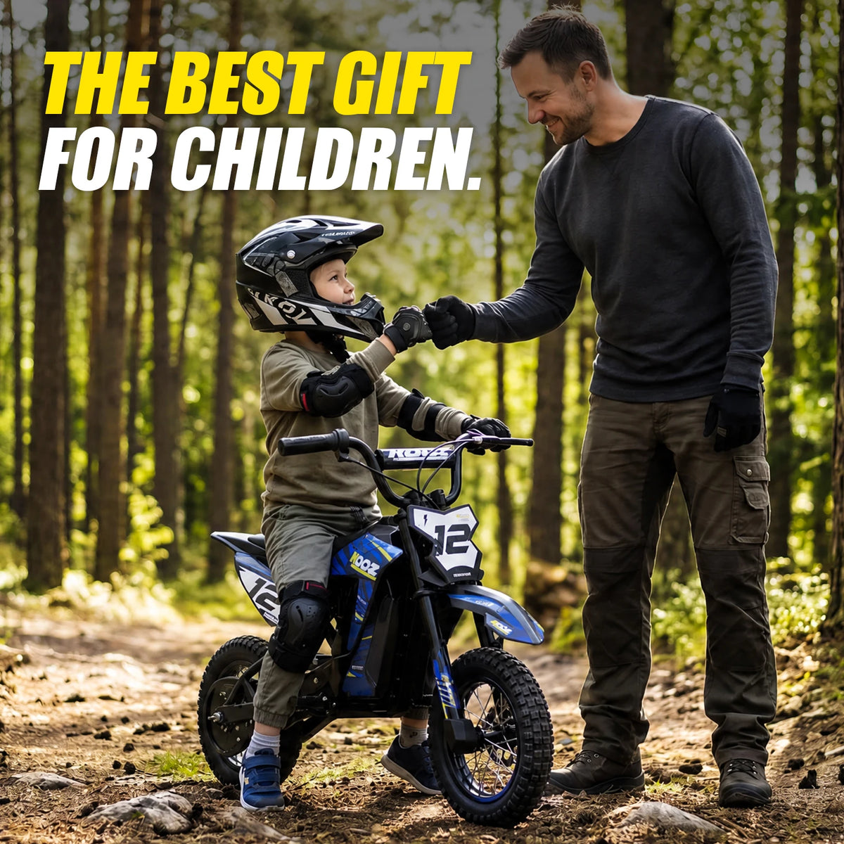 KOOZ HP122E Kids 36V Electric Dirt Bike With Shock Absorber