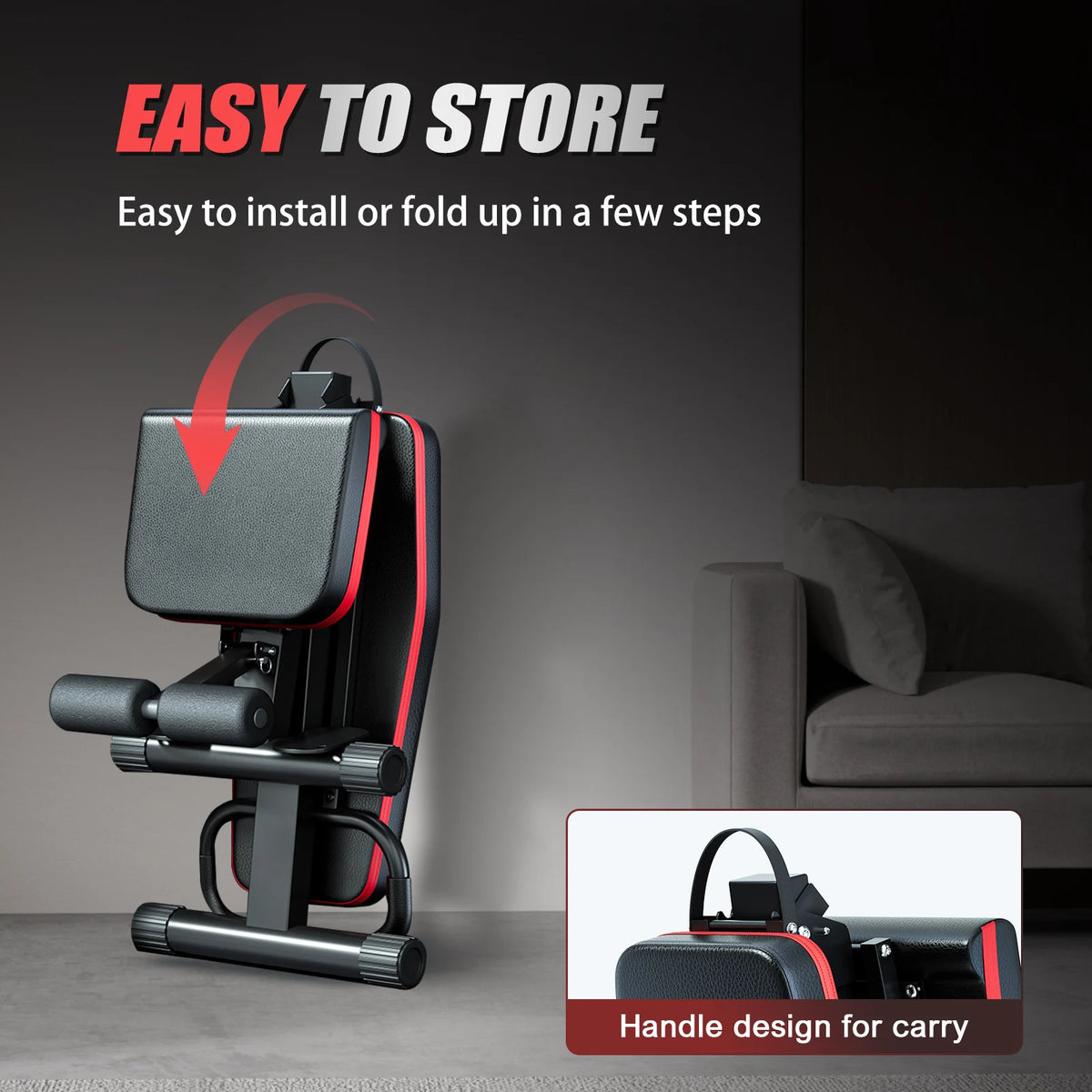 Foldable Multi Functional Dumbbell Bench With Adjustable Levels