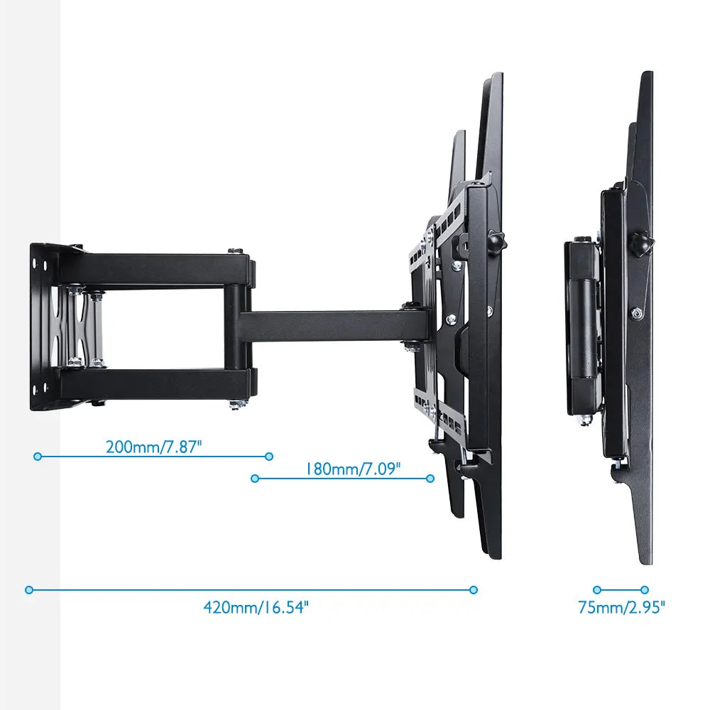 Unho Adjustable Full Motion Tilt Swivel TV Wall Mount Bracket