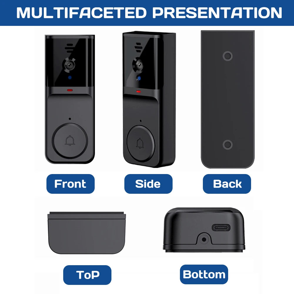 Wireless Video Doorbell With Two Way Talk And Night Vision