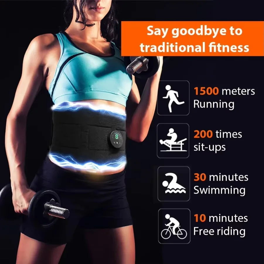 Jitesy Rechargeable TENS EMS Muscle Stimulator And Massage Belt