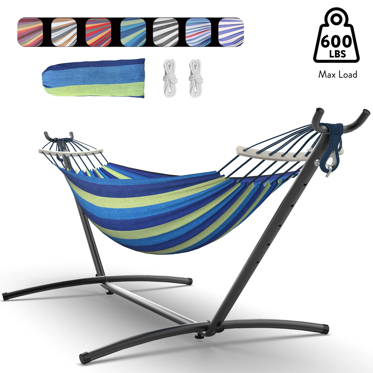 Gyroor Heavy Duty Nylon Adjustable Stand Hammock With Storage Bag