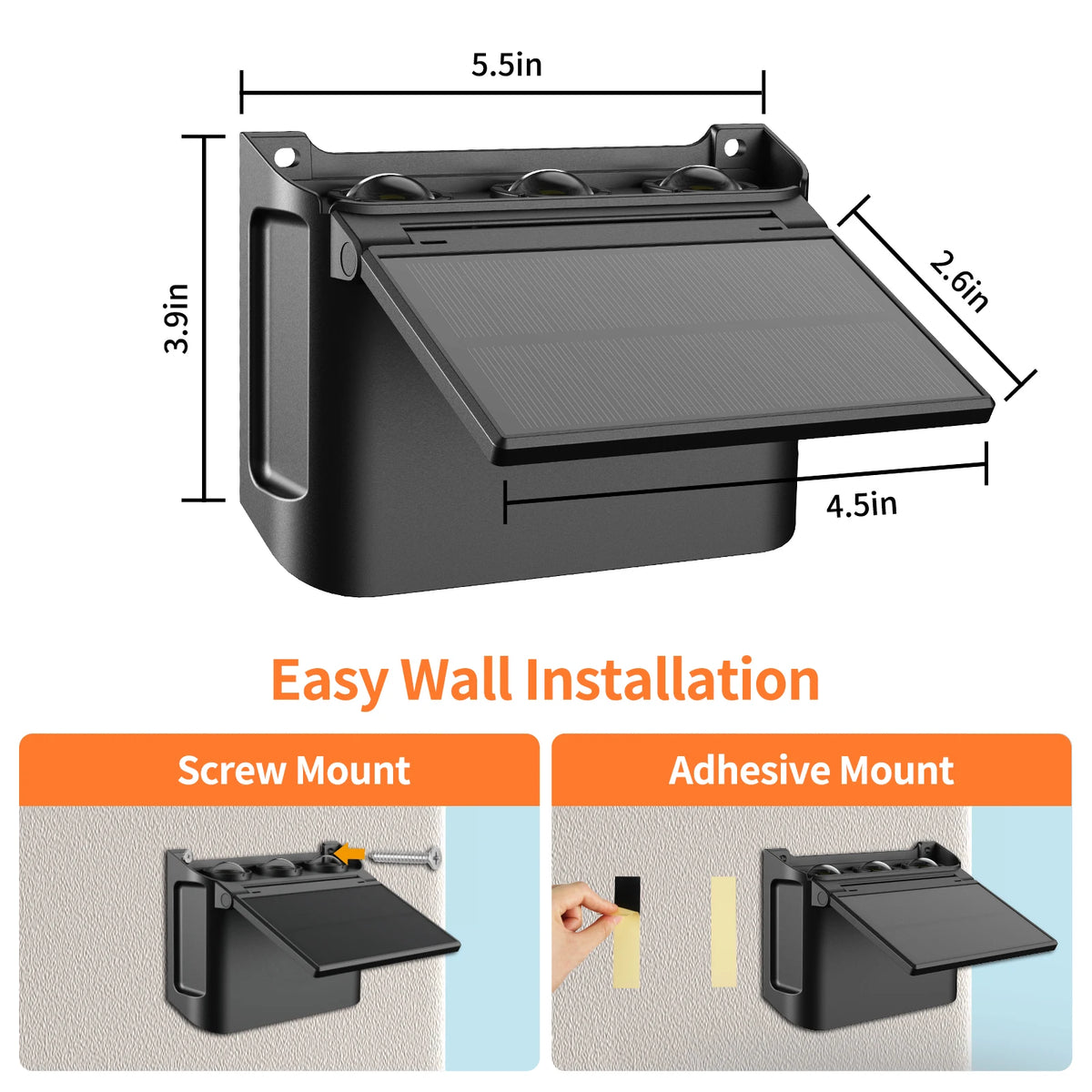 Intelamp Solar Wall Lights With Remote And Adjustable Lighting