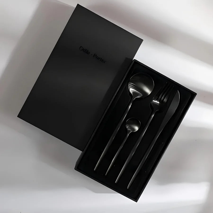 SPKLIFEY Stainless Steel Flatware Set Modern Dining Collection