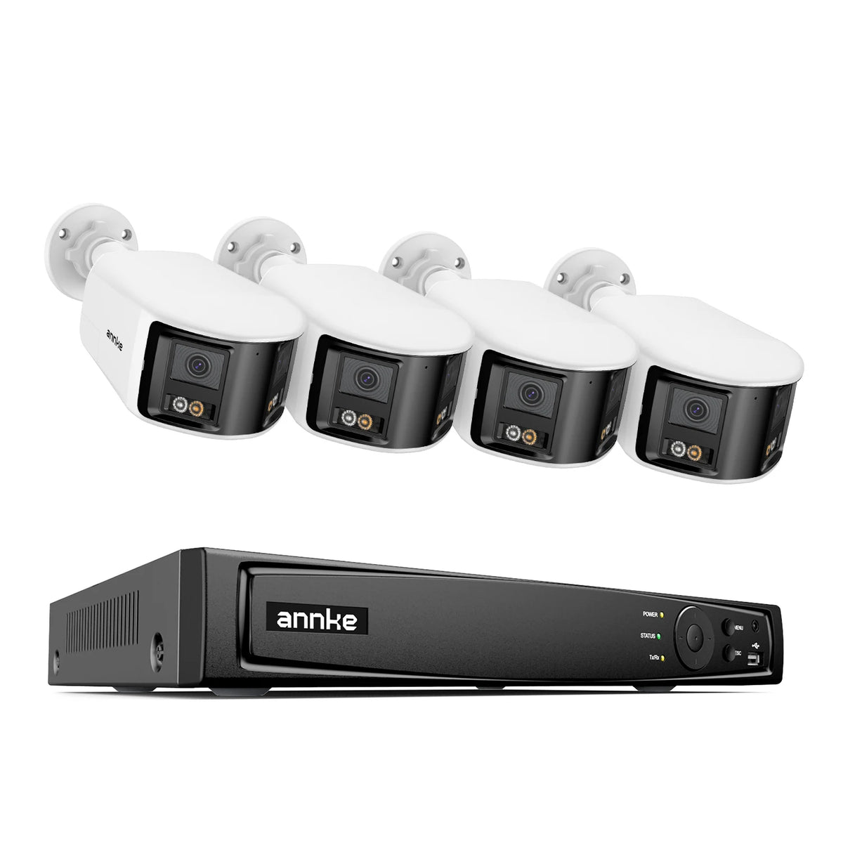 Annke 8mp 4k 180 Panoramic Dual Lens Cctv Camera System