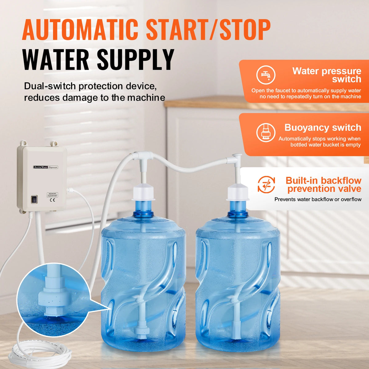 SucceBuy Water Dispenser Pump With Reverse Osmosis Filter System