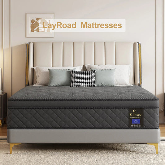Layroad Medium Firm Gel Infused Memory Foam Mattress