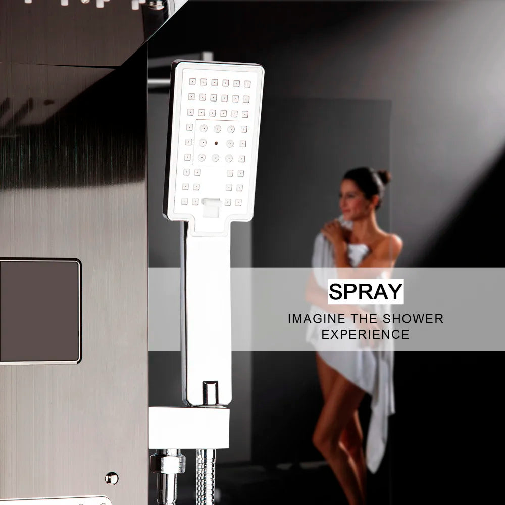 Mekkhala Led Shower Panel Set With Digital Display Body Jets