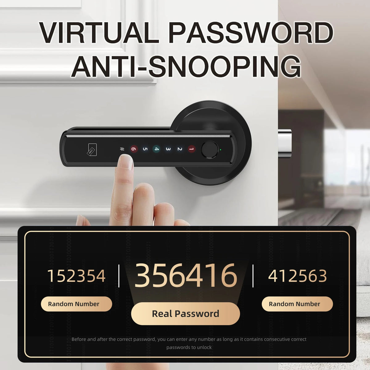 Viladepot Smart Fingerprint Door Lock With Bluetooth And Keypad