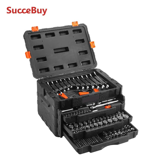 SucceBuy 450 Piece Deep Standard Metric Mechanics Tool Set
