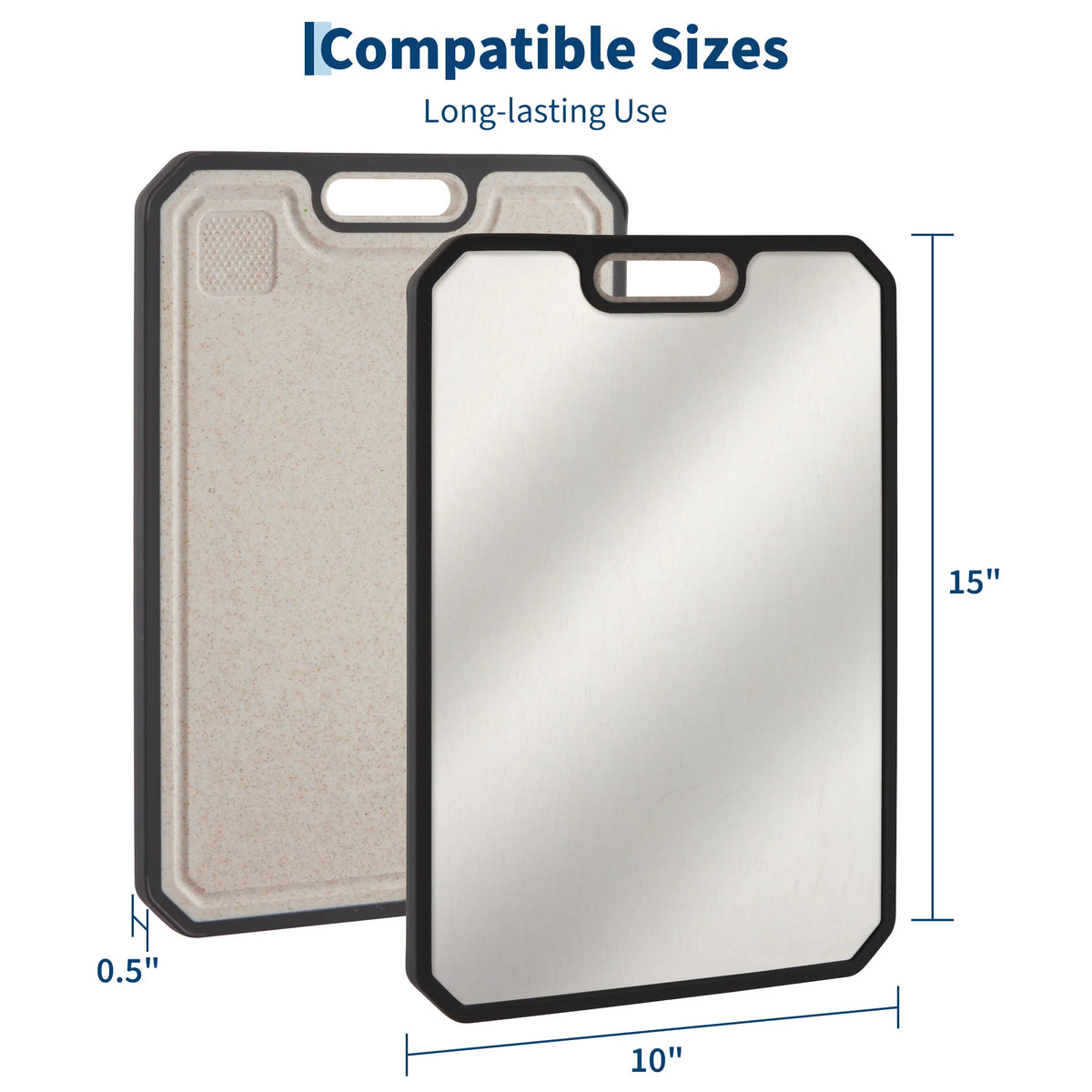 Double Sided Stainless Steel Cutting Board For Meat And Vegetables
