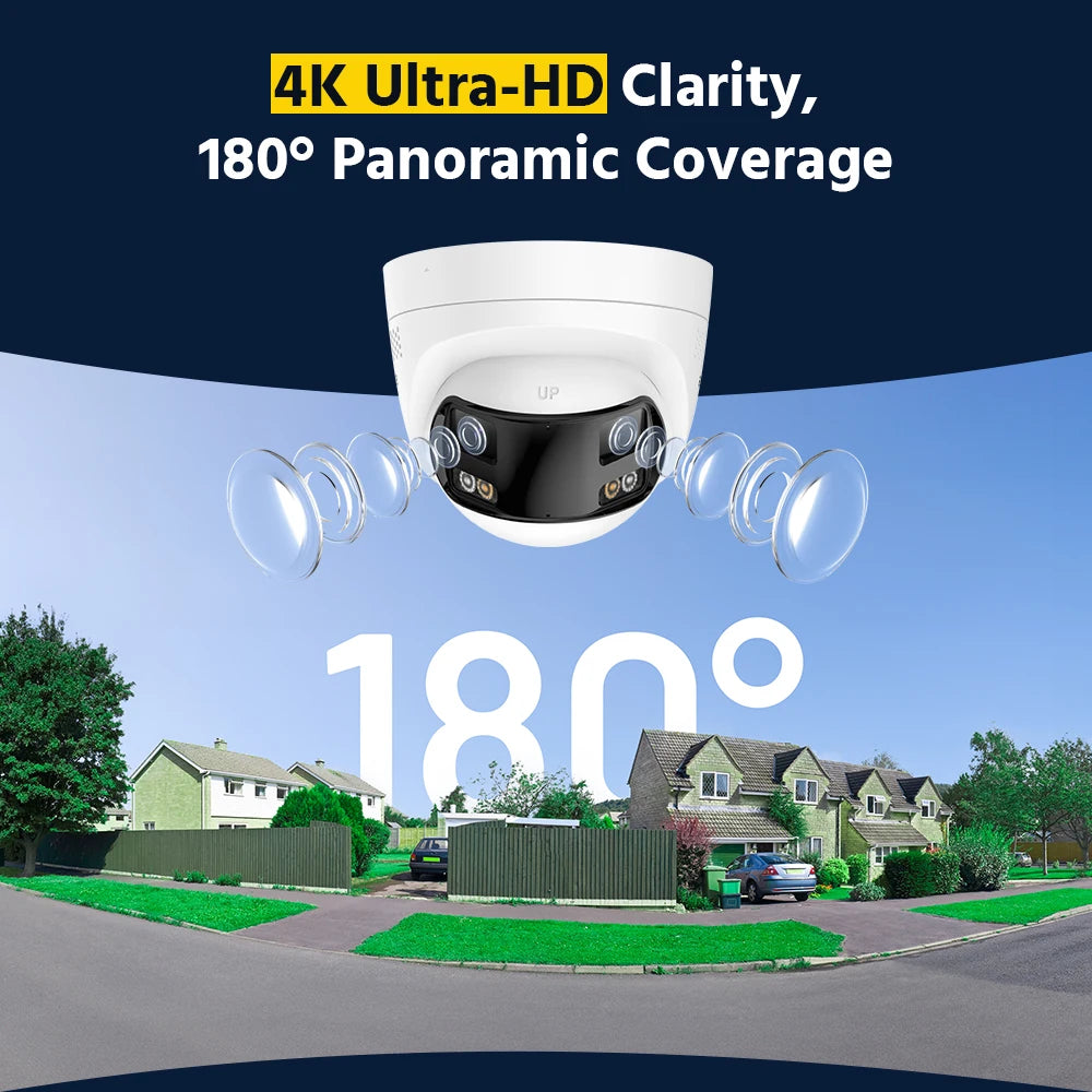 Annke 8mp 4k 180 Panoramic Dual Lens Cctv Camera System