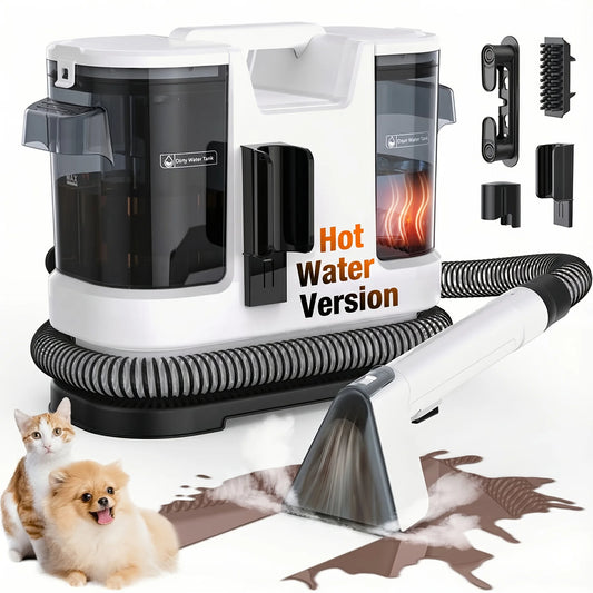 Lubluelu V8 Instant Heated Portable Carpet Cleaner With Self Cleaning