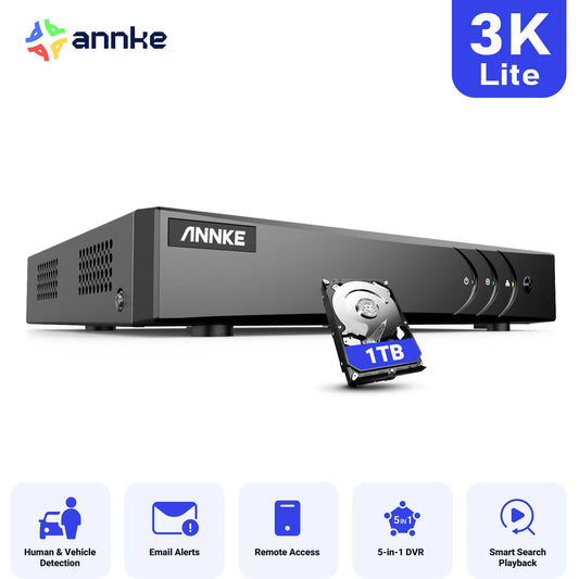 Annke 8Ch 5Mp Lite Hd Dvr Cctv Security Surveillance Recorder