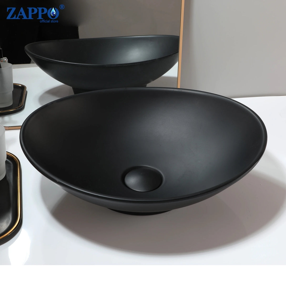 Mekkhala Stone Resin Countertop Vessel Bathroom Sink