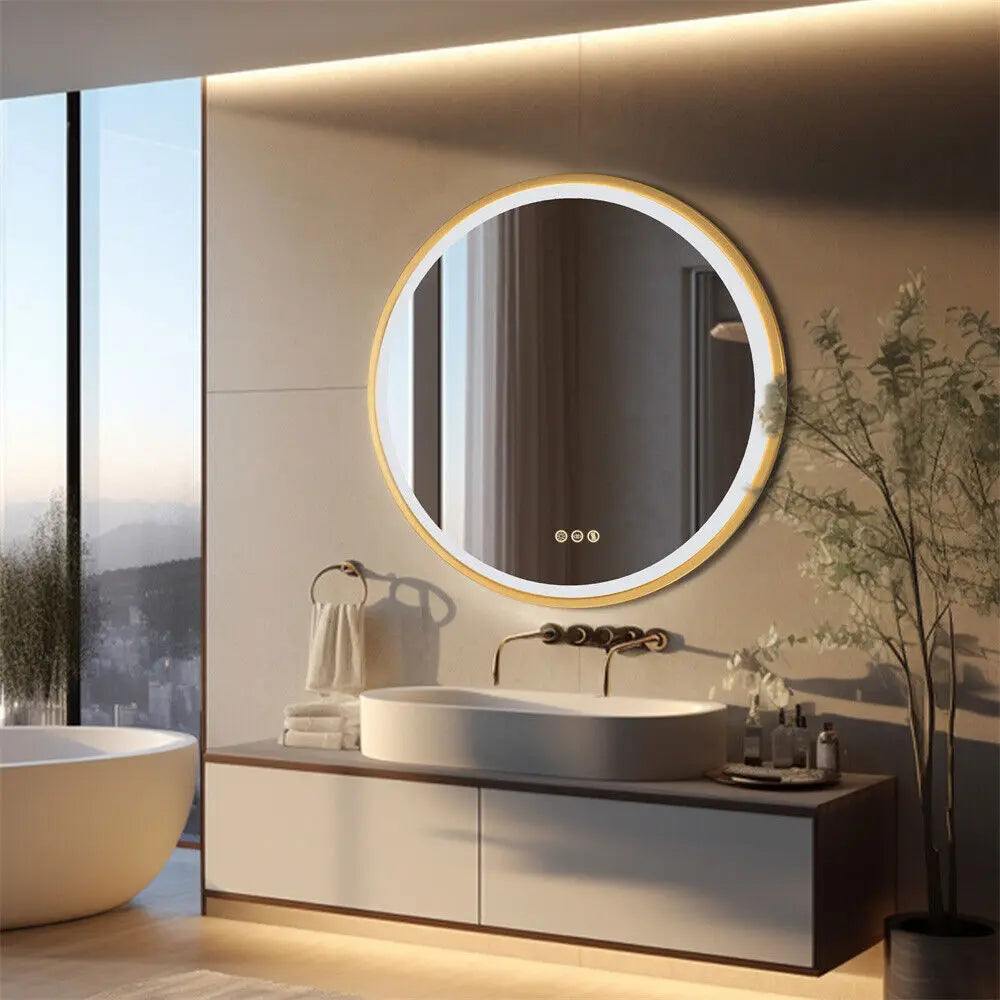 BORWART LED Bathroom Mirror With Anti Fog Memory Function