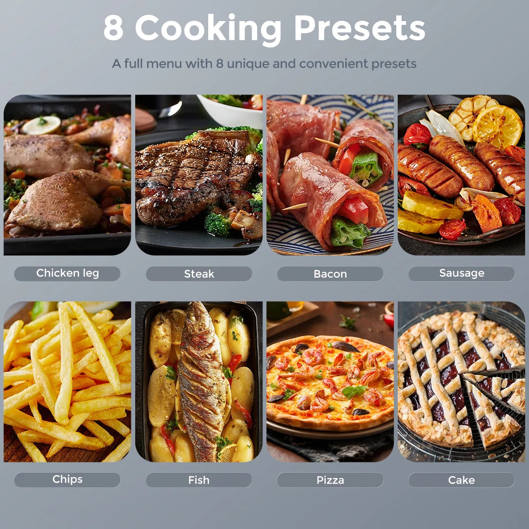 Sejoy Multifunction Air Fryer Oven For Roasting Baking And Dehydrating