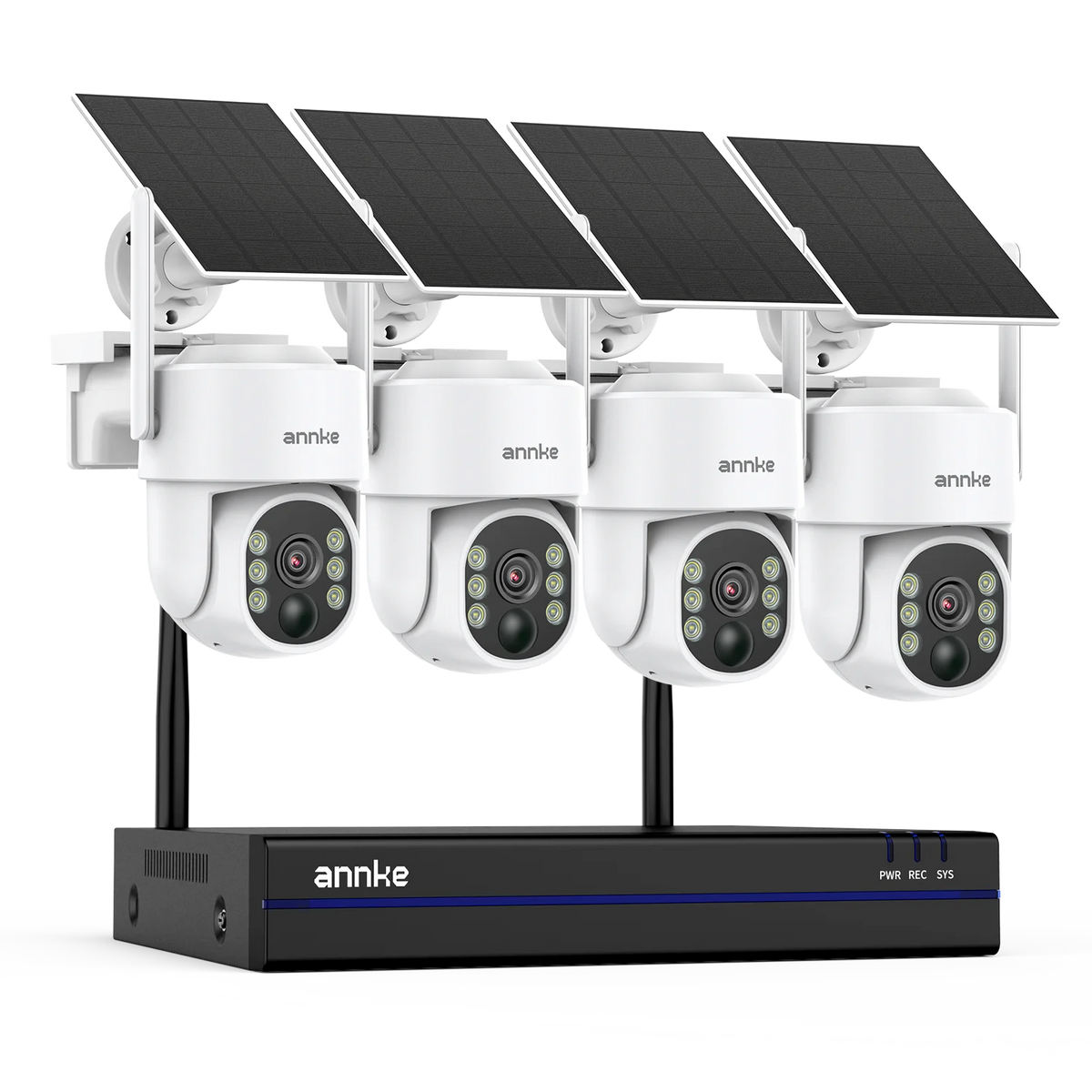 Annke 16CH 4MP Wireless_PT Solar Security Camera System NVR