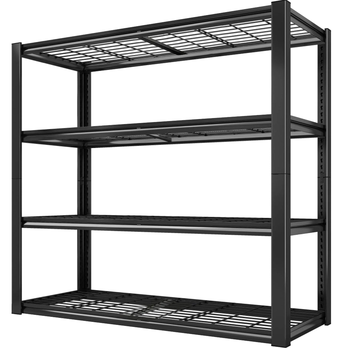 Sarenzoon Sturdy Metal Rack With Four Shelves For Garage Storage