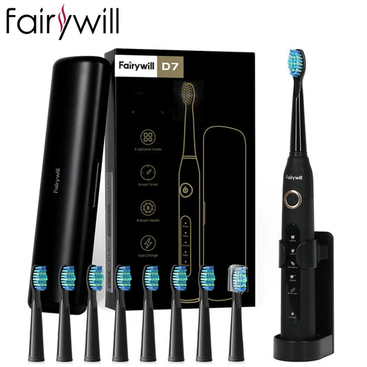 Fairywill FW507 Sonic Electric Toothbrush With USB Charging