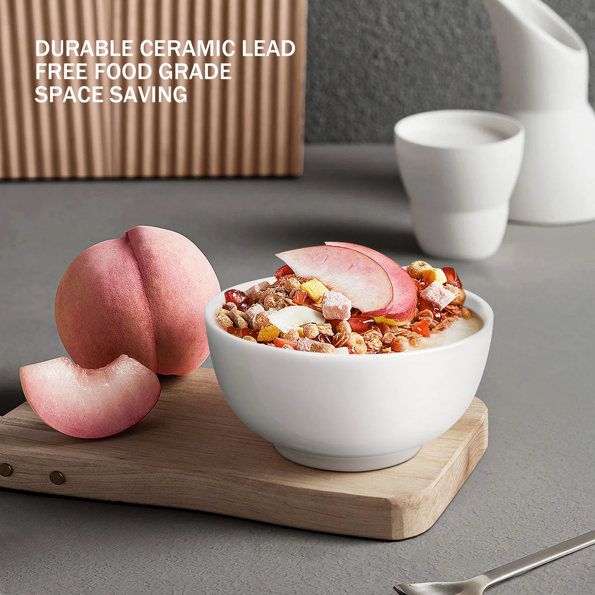 Premium Ceramic Bowl Set For Cereal Soup And Microwave Safe