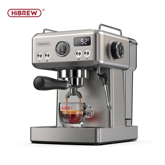 HiBREW 20Bar Semi Automatic Espresso Machine Temperature Control Stainless Steel