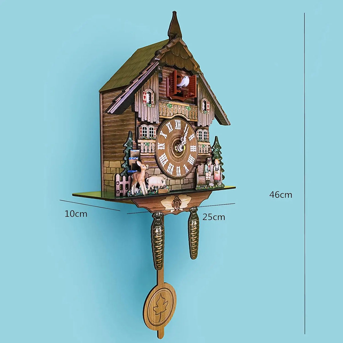 Northern European Cuckoo Wall Clock For Home And Office Decoration