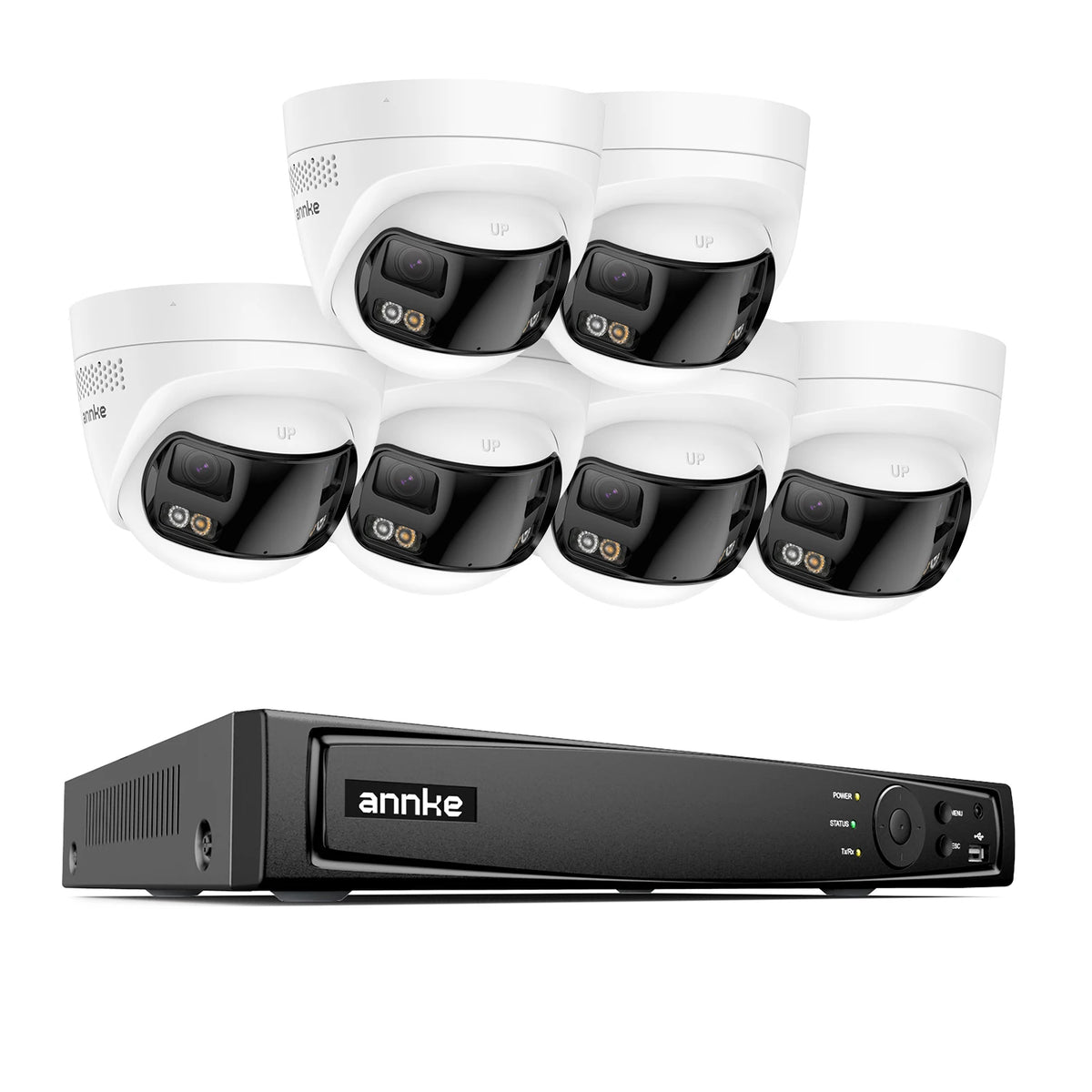 Annke 8mp 4k 180 Panoramic Dual Lens Cctv Camera System