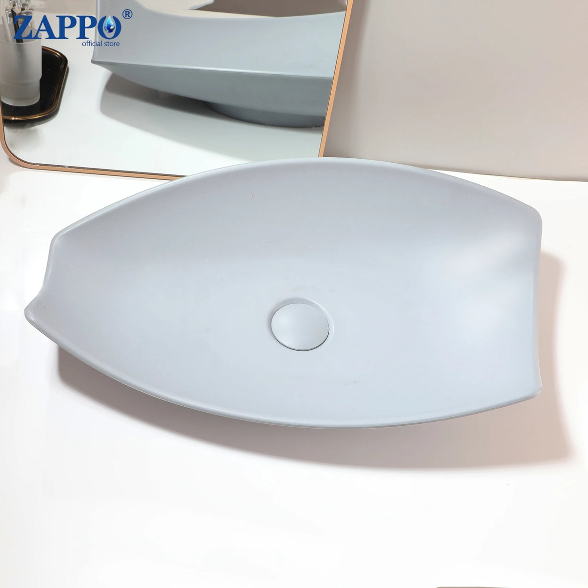 Mekkhala Stone Resin Countertop Vessel Bathroom Sink