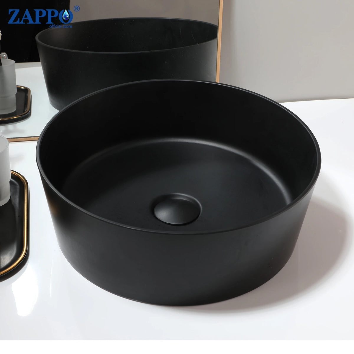 Mekkhala Stone Resin Countertop Vessel Bathroom Sink