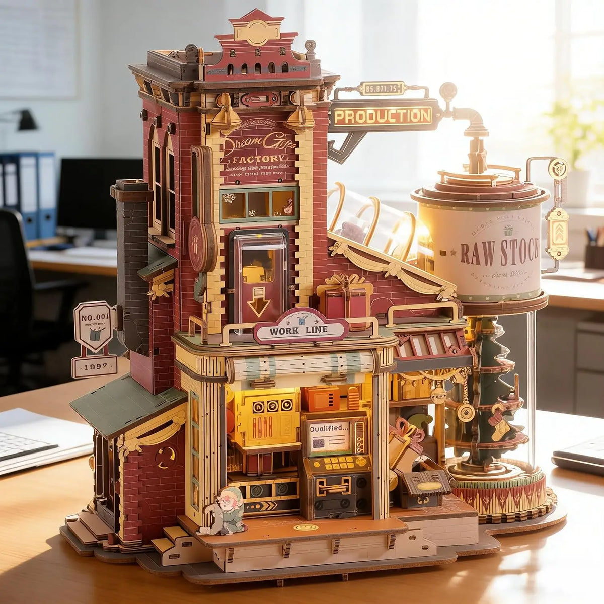 Robotime Wooden Music Box Christmas Dream 3D Puzzle Adult Gift