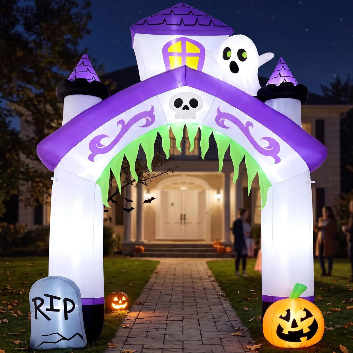 Joyfy Halloween Haunted House Castle Archway Inflatable Decoration