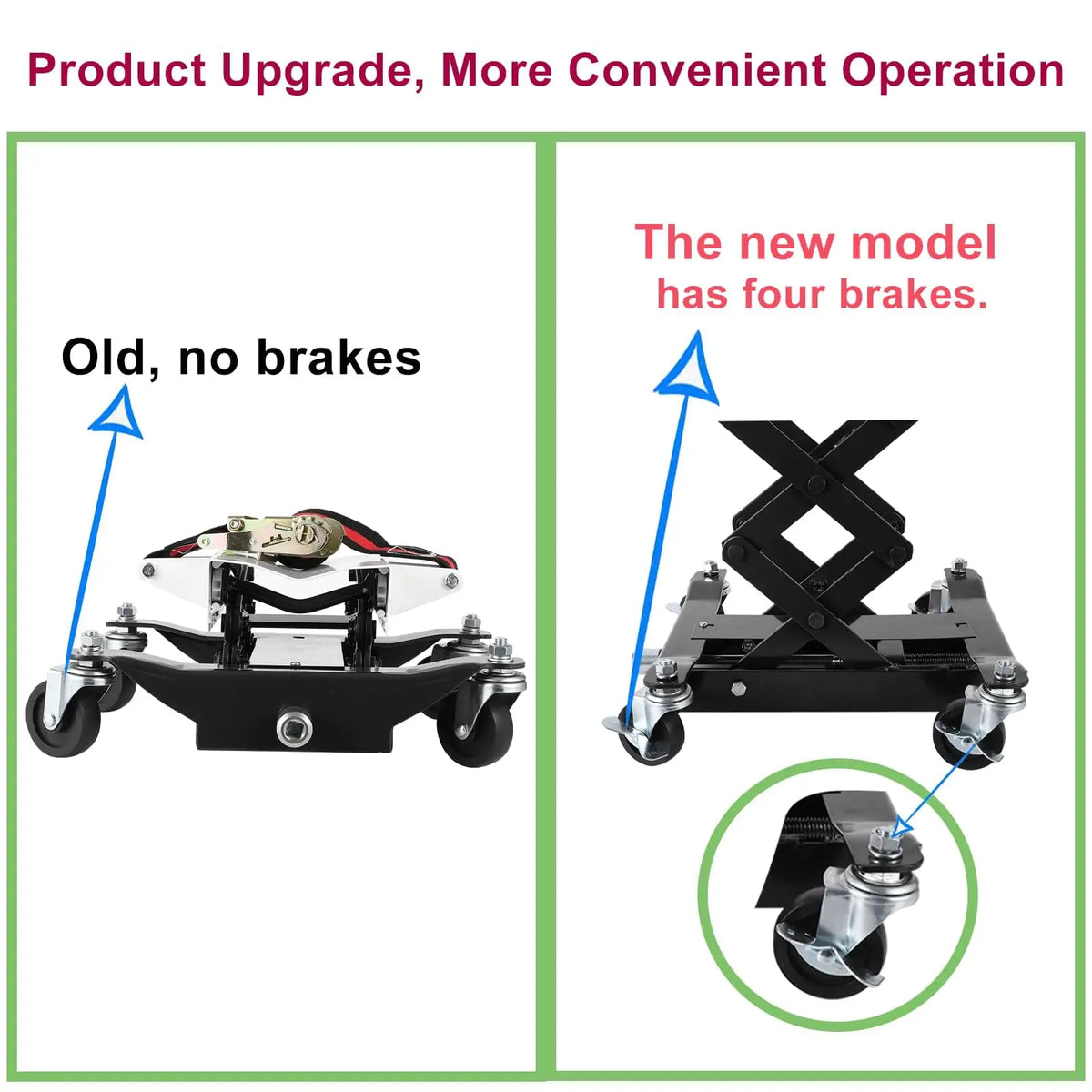 Professional 450 Lb Low Profile Transmission Jack For Vehicles