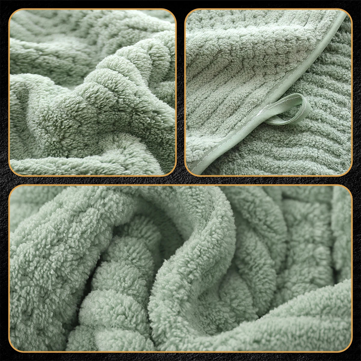 Premium 10 Piece Coral Fleece Towel Set With Excellent Absorbency